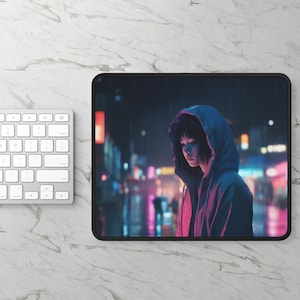 LoFi Mouse Pad - HONJA - Gaming Mouse Pad - Office Aesthetic Decoration - LoFi Office Decor - Home Workspace - Desk Mat - Home Office Decor