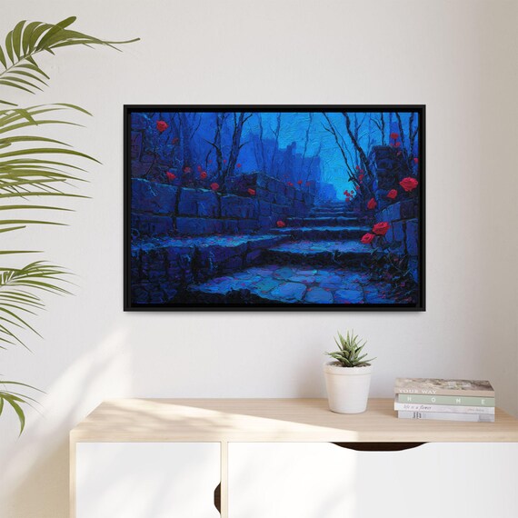 LoFi ウォールアート - NIGHTMARE BLOOM - フレーム付きキャンバス