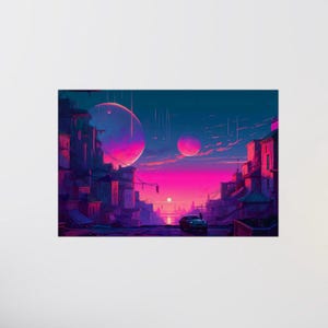 Póster LoFi - HIKARI SKY - Impresión de póster - Pósteres mate - Decoración de pared - Arte mural japonés - Impresión artística - Arte de póster - Decoración de habitación - Arte mural LoFi