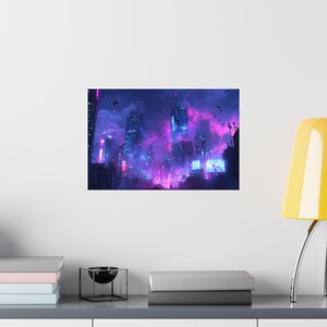 Póster de LoFi - CYBERNETICA - Impresión de póster - Pósteres mate - Decoración de pared - Arte de pared - Impresión artística - Arte de póster - Decoración de habitación - Arte de pared ciberpunk