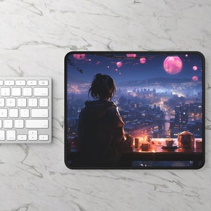 LoFi Mouse Pad - REFLECTIONS - Gaming Mouse Pad - Office Aesthetic Decoration - LoFi Office Decor - Workspace - Desk Mat - Home Office Decor