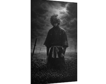 Plakat anime - THE HOLLOW ONE - Manga ścienna - Japoński wystrój wnętrz w stylu vintage