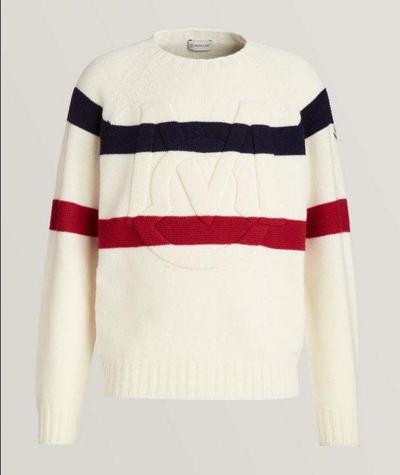Moncler Logo Jacquard Virgin Wool-Cashmere Sweater