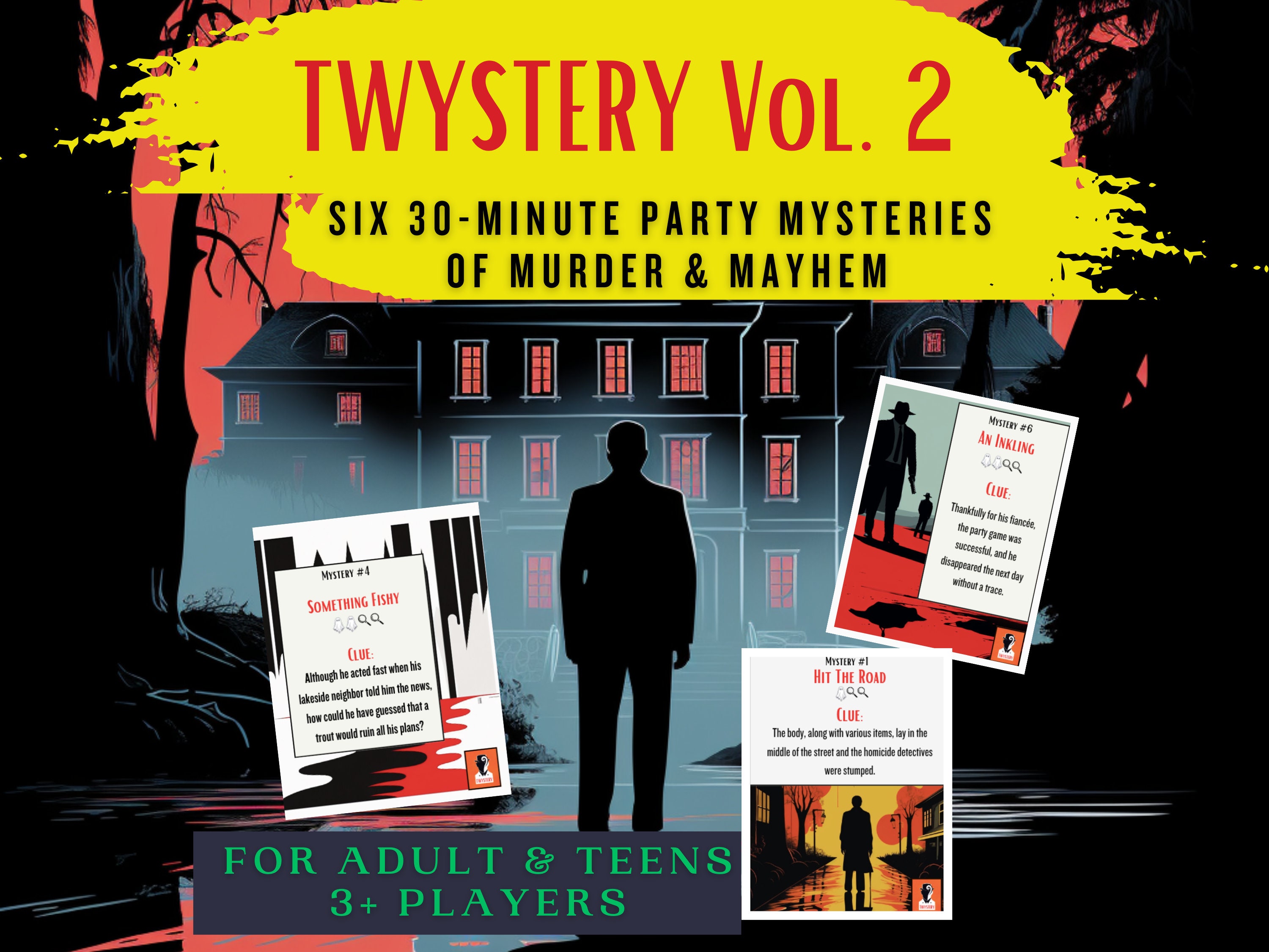 Murder Mystery Party Games for Adults and Teens | Twystery Volume 2 ...