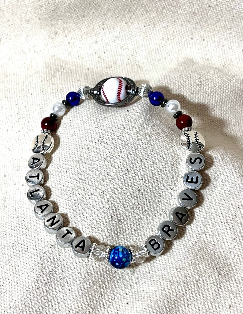 Atlanta Braves Bracelet Etsy