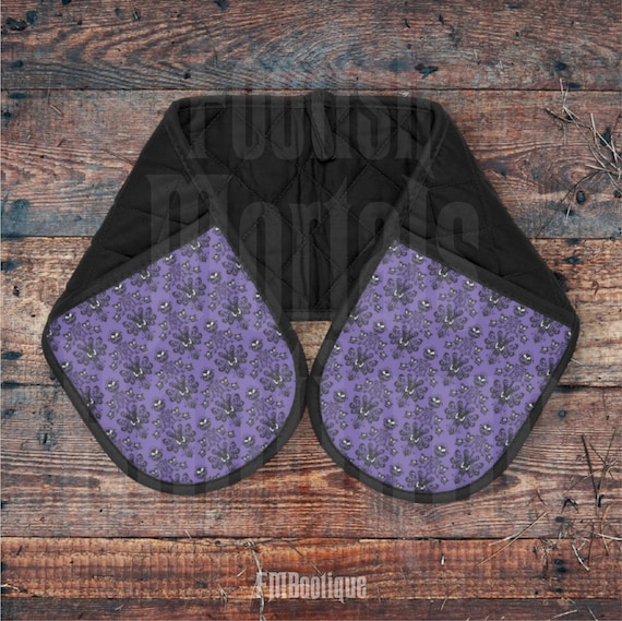 Haunted Mansion Oven Mitts Purple Wallpaper Design 