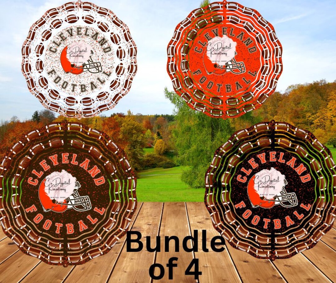 Cleveland Football Wind Spinners Stickers Air Fresheners Coasters and