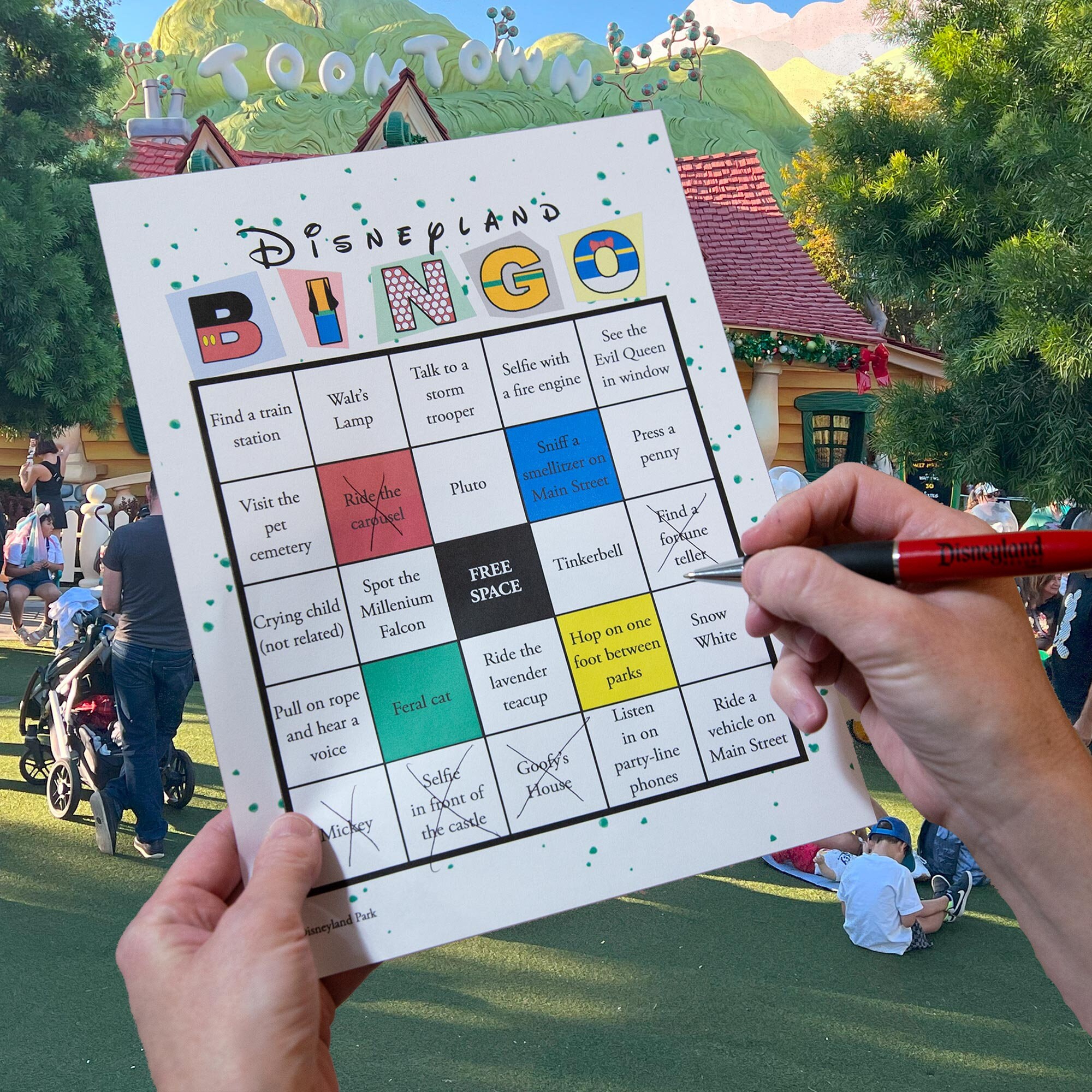 Printable Disneyland BINGO Cards for Your Vacation 32 Unique Digital ...