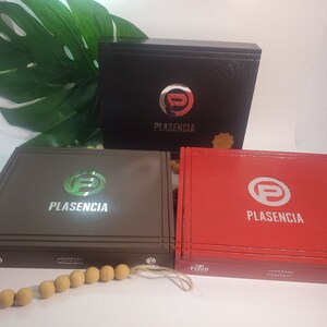 Plasencia Asstd. Alma Generacion Empty Wooden Cigar Box 10x8.25x1.5 Fuerte/Campo/Fuego Craft Jewlery/Stash/Grooms/Bridal/Upcycle re-purpose