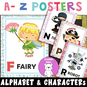 26 carteles con letras del alfabeto para decorar el aula, tarjetas didácticas, carteles de la A a la Z para educación en casa, tarjetas Montessori, sonidos iniciales