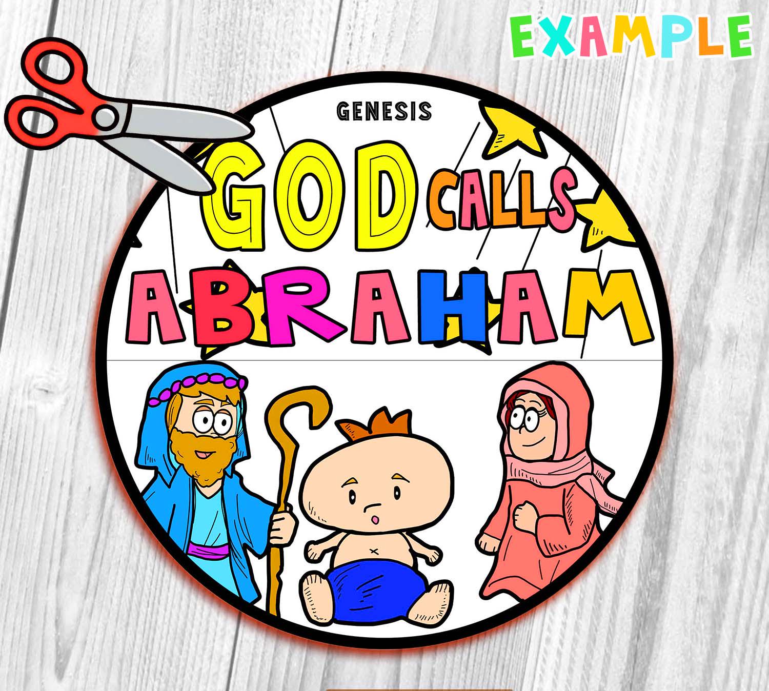 God Calls Abraham Folding Surprise Bible Craft, Bible Lesson, Sunday ...