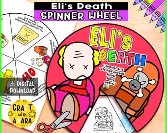 Eli’s Death Spinner Coloring Wheel: Bible Story Lesson Activity for Kids, Sunday School, Memory Game, Christian Homeschool, VBS Craft Study