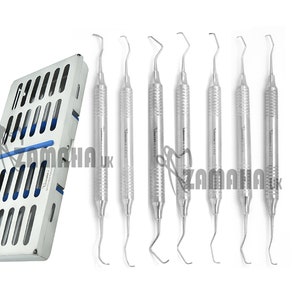Dental Scaler Gracey Curette Periodontal Scaling Calculus Elevator Periodontal Instruments Periodontist Tools dental cassette ZAMAHA UK