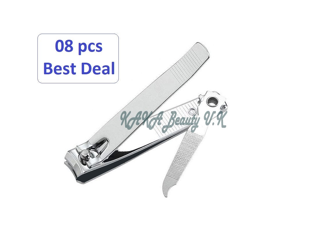 Nail Clipper Wide Blade Large Nail Cutter Titanium Plated Extra Sharp &  Heavy Duty Toenail Clippers