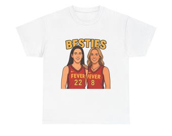 Caitlin Clark & Sophie Cunningham Besties T-Shirt, Indiana Fever Fan Apparel