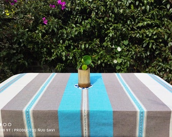 Mexican Woven Cotton Tablecloth