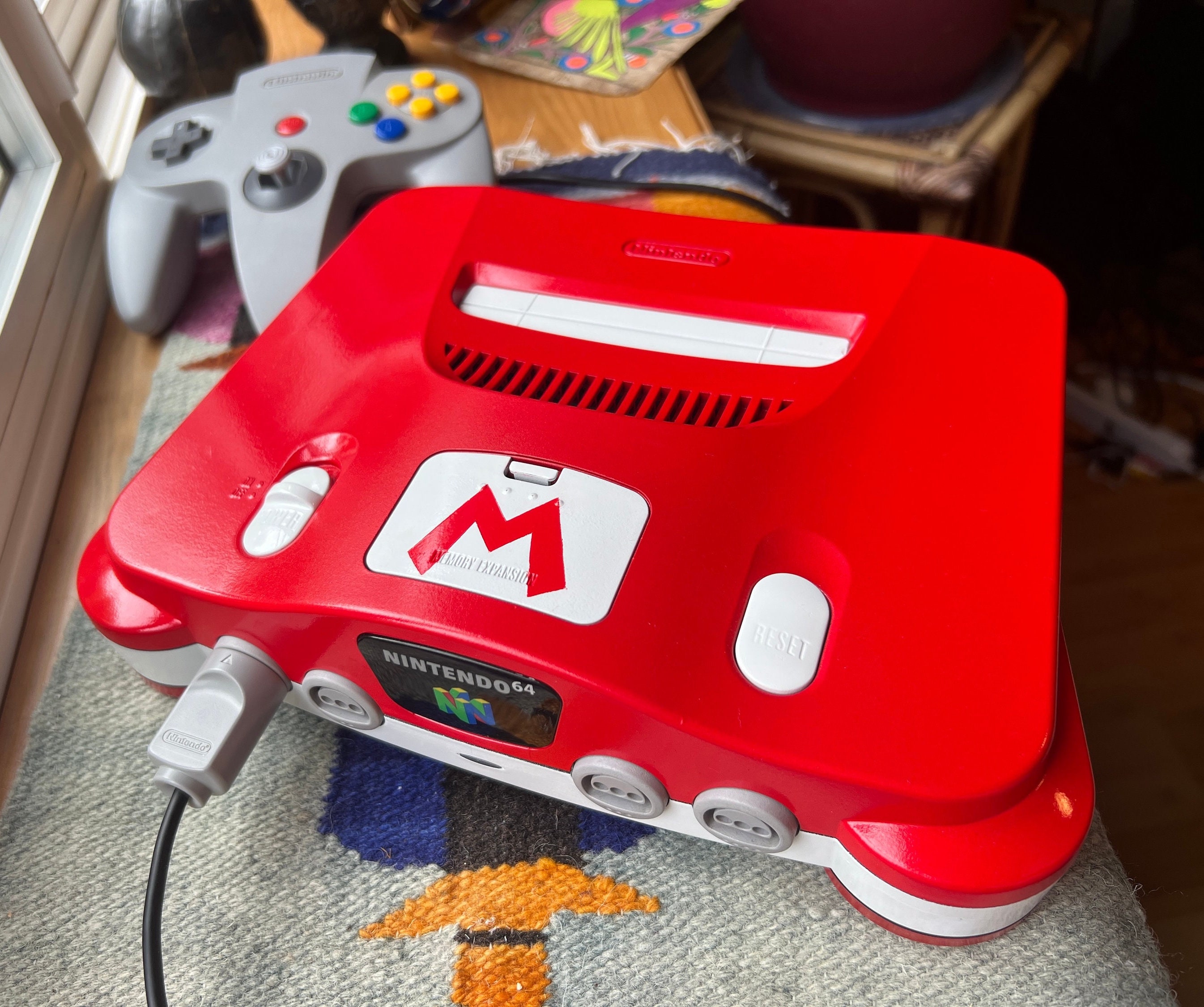 Mario-themed Nintendo 64 Console Includes Controllers!