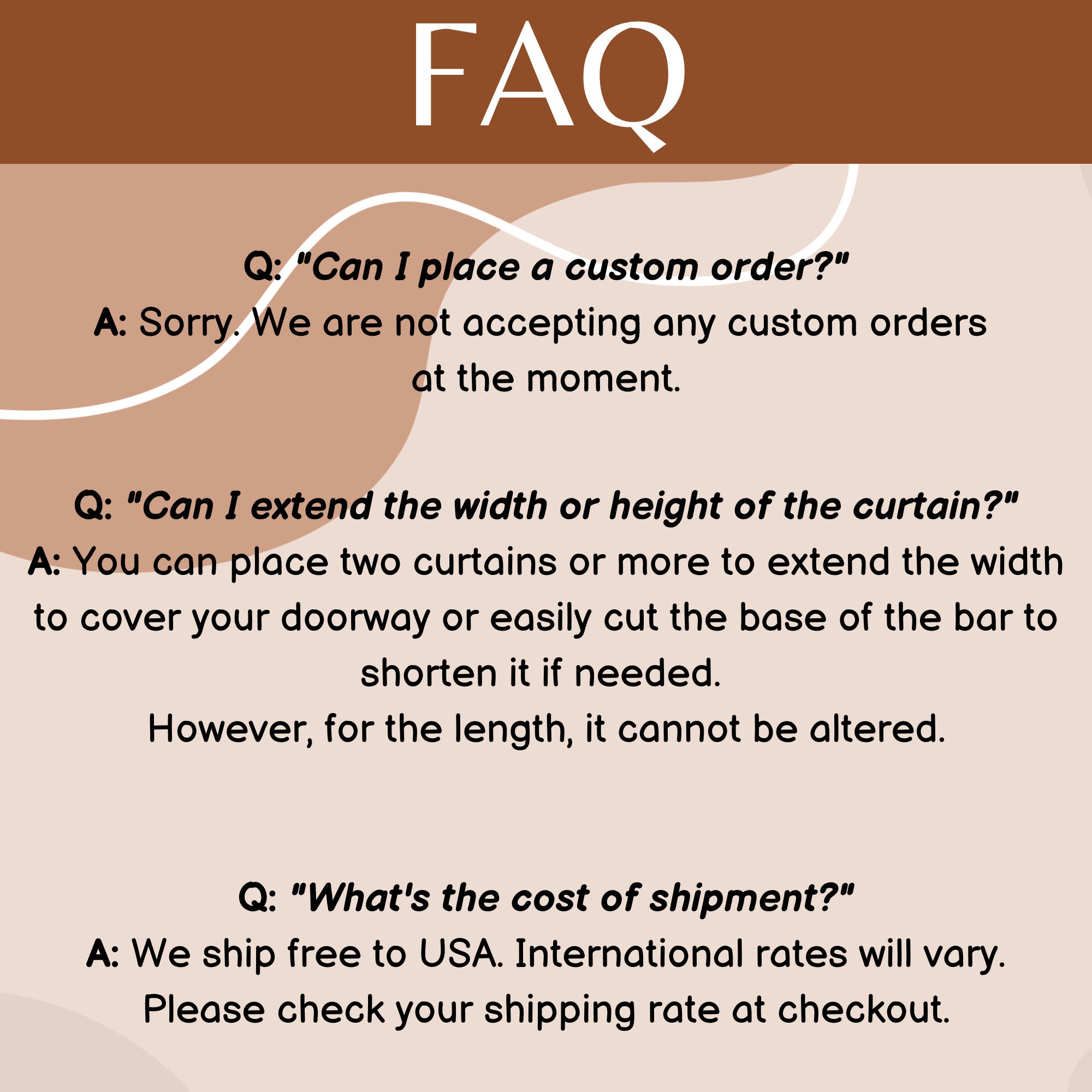 Beaded Doorway Curtains Bead Strands for Living Room Bedroom Door Natural Color Stained Bamboo