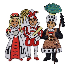 NEW Iron-on patch Carnival Cologne Three Kings applique embroidered patch iron-on patches