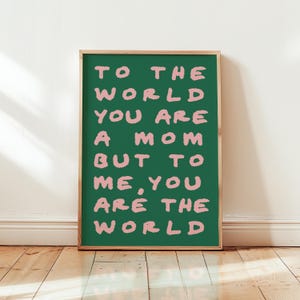 Danke Mama Print, Beste Dinge im Leben Zitat Modernes Typografie Poster, Mama Geburtstag, Muttertag Wandkunst, Geschenk für Mama Personalisiert