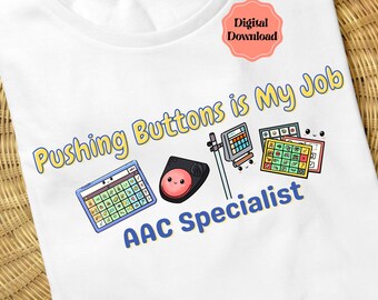 AAC Specialist PNG, Speech Therapy Clip Art, Digital Download (Sublimation Graphic)