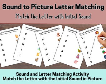 Beginning Letter Sound Matching, Phoneme, Literacy Skills, Letter Sound Recognition, Preschool Reading, Speech Therapy, Kindergarten
