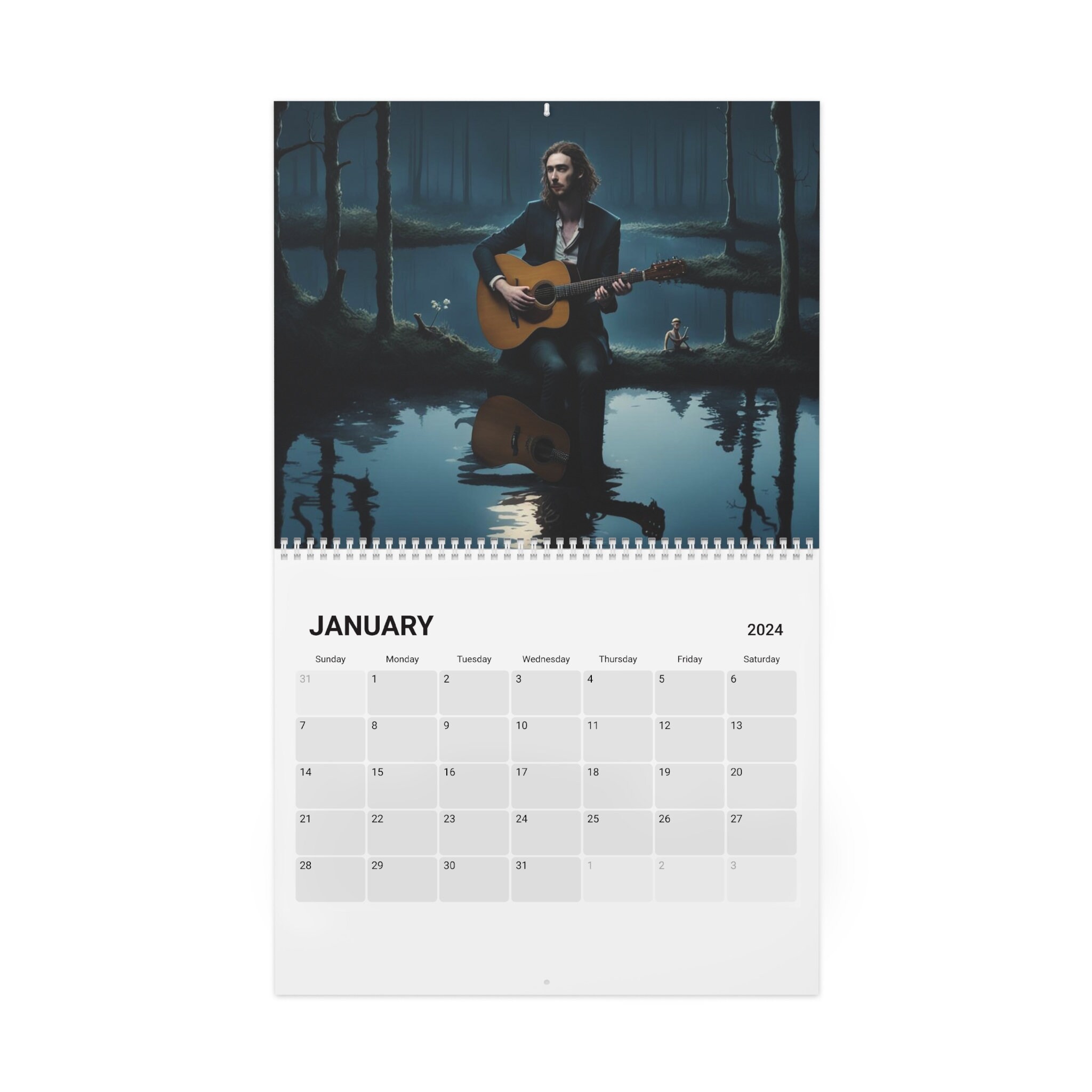 Hozier Fan Art Calendar 2024 Etsy