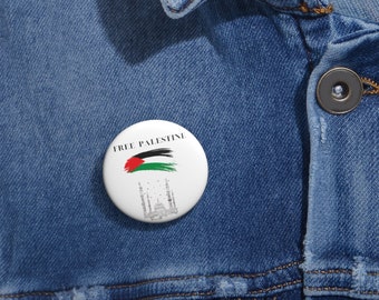 Free Palestine Custom Pin Buttons