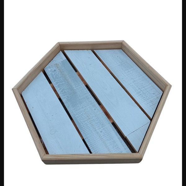 Hexagon Wooden Tray