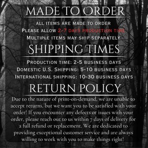 Unisex Gothic Forest Hoodie, Emo Punk Jacket, Alternative Goth Clothing, Gothic Gift for Him or Her image 5