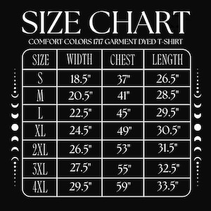 Floral Skull Comfort Colors T-Shirt, Gothic Graphic T-Shirt, Whimsigoth Witchy Clothing, Alternative Grunge Goth Shirt, Goth Gift image 9
