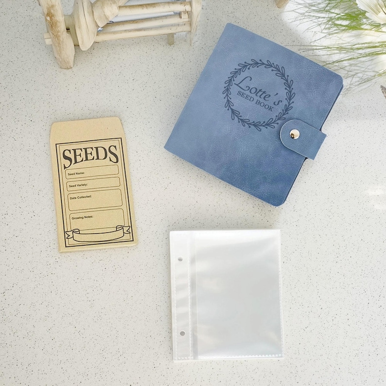 Custom Seed Storage Organizer Binder Set, Personalized Garden Seed Storage Binder, Gift for Gardeners and Plant Lovers, Birthday Gift image 4