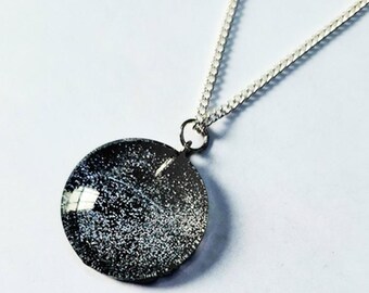 Hand Painted Galaxy Star Necklace | Space Celestial Jewelry, Astronomy Gift
