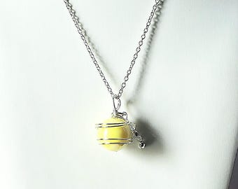 Final Fantasy VII Inspired Holy Materia Necklace - Handmade