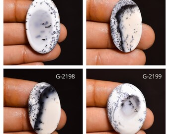 Dendrite Opal Gemstone Natural  Dendrite Opal Cabochon Loose Dendrite Ring Earrings Pendant Necklace Gemstone For Jewelry Making Supply