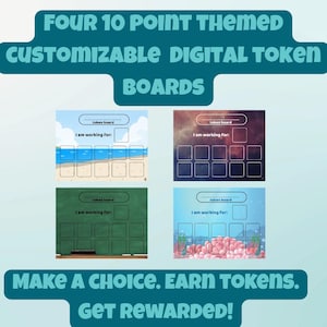 Themed Digital token board - printable PDF files.