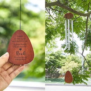 Personalized Pet Memorial Wind Chime, Engraved Cat Dog Loss Sympathy Gift In Memory,Dog Memorial Wind Chime,Pet Listen to the Wind Chime