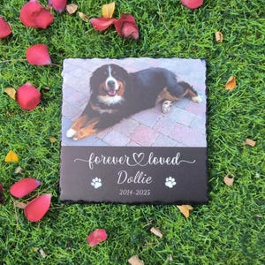 Personalized Dog Memorial,Outdoor Garden Stepping Stone,Pet Memorial Stone,Rock Memorial Pet Loss Gift,Pet Memorial Gift, Sympathy Gift