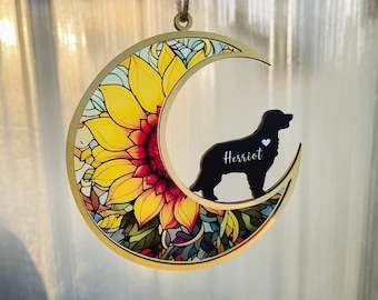 Personalized Dog Memorial Suncatcher, Custom Paw Design With Name And Date, Pet Loss Gift, Pet Memorial Gift, Dog Memorial, In Loving Memory