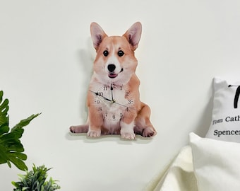 Orologio da parete personalizzato per animali domestici, regalo commemorativo personalizzato per animali domestici con foto per il proprietario del cane, orologio da parete decorativo, commemorativo per animali domestici, regalo per la perdita di un animale domestico, regalo per gli amanti dei cani