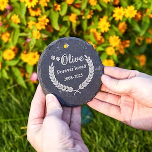 Personalized Pet Memorial Grave,Custom Pet Memorial Stone,Engraved Pet Grave Stone,Pet Grave Marker,Pet Memorial Gift,Dog Sympathy Gift