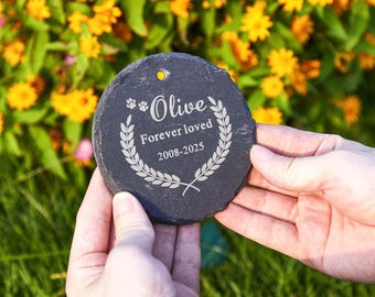 Personalized Pet Memorial Grave,Custom Pet Memorial Stone,Engraved Pet Grave Stone,Pet Grave Marker,Pet Memorial Gift,Dog Sympathy Gift