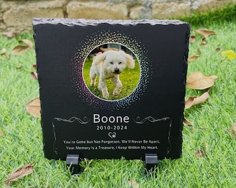 Personalisierter Haustier Gedenkstein, benutzerdefinierter Grabstein, Hundegedenkgeschenk, Granitstein, Haustiergrabstein, Haustierverlustgeschenk