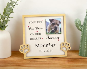 Personalisierte Haustier-Gedenktafel, Foto-Haustier-Denkmal, Haustier-Verlust-Andenken, Haustier-Gedenk-Foto-Plakette, Hund-Katzen-Haustier-Gedenkgeschenke, Haustier-Verlust-Geschenk