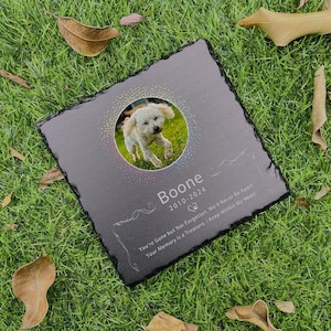 Custom Granite Dog Cat Memorial Headstone, Dog Memorial Garden Stone, Dog Headstone, Cat Memorial, Pet Memorial Gift,Dog Loss Gift,In Memory