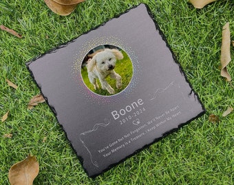Custom Granite Dog Cat Memorial Headstone, Dog Memorial Garden Stone, Dog Headstone, Cat Memorial, Pet Memorial Gift,Dog Loss Gift,In Memory