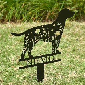 Custom Dog Memorial Stake, Personalized Dog Garden Sign, Dog Grave Marker, Every Dog Breed Metal Stake, Pet Loss Gift, Garden Decor