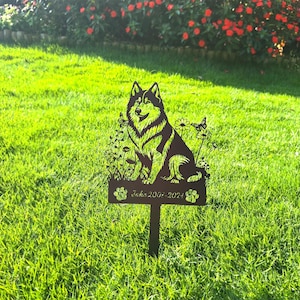 Custom Metal Dog Breed Memorial Stake,Personalized Pet Grave Marker Tombstone, Sympathy Sign Decor for Graveside,Pet Loss Gifts