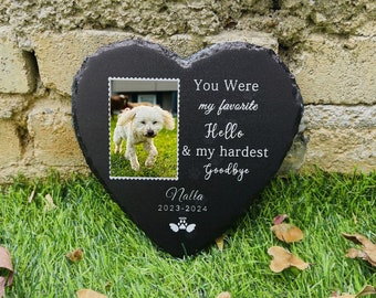 Pet memorial stone | Custom dog memorial | Personalized Slate Pet memorial | Pet memorial plaque | Dog memorial stone | Pet remembrance