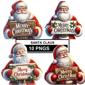 Clipart de Papai Noel em aquarela, clipart de Papai Noel, clipart de Papai Noel, Papai Noel em aquarela de férias, Papai Noel alegre, Clip Art de Papai Noel, Feliz Natal